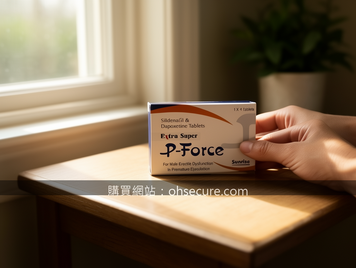 Lifestyle product photography. Place the P-Force Sildenafil & Dapoxetine Tablets